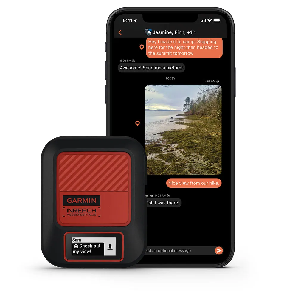 Купить Garmin 010-02887-00 спутниковый коммуникатор InReach Messenger Plus Black / Red 7ft.ru в интернет магазине Семь Футов