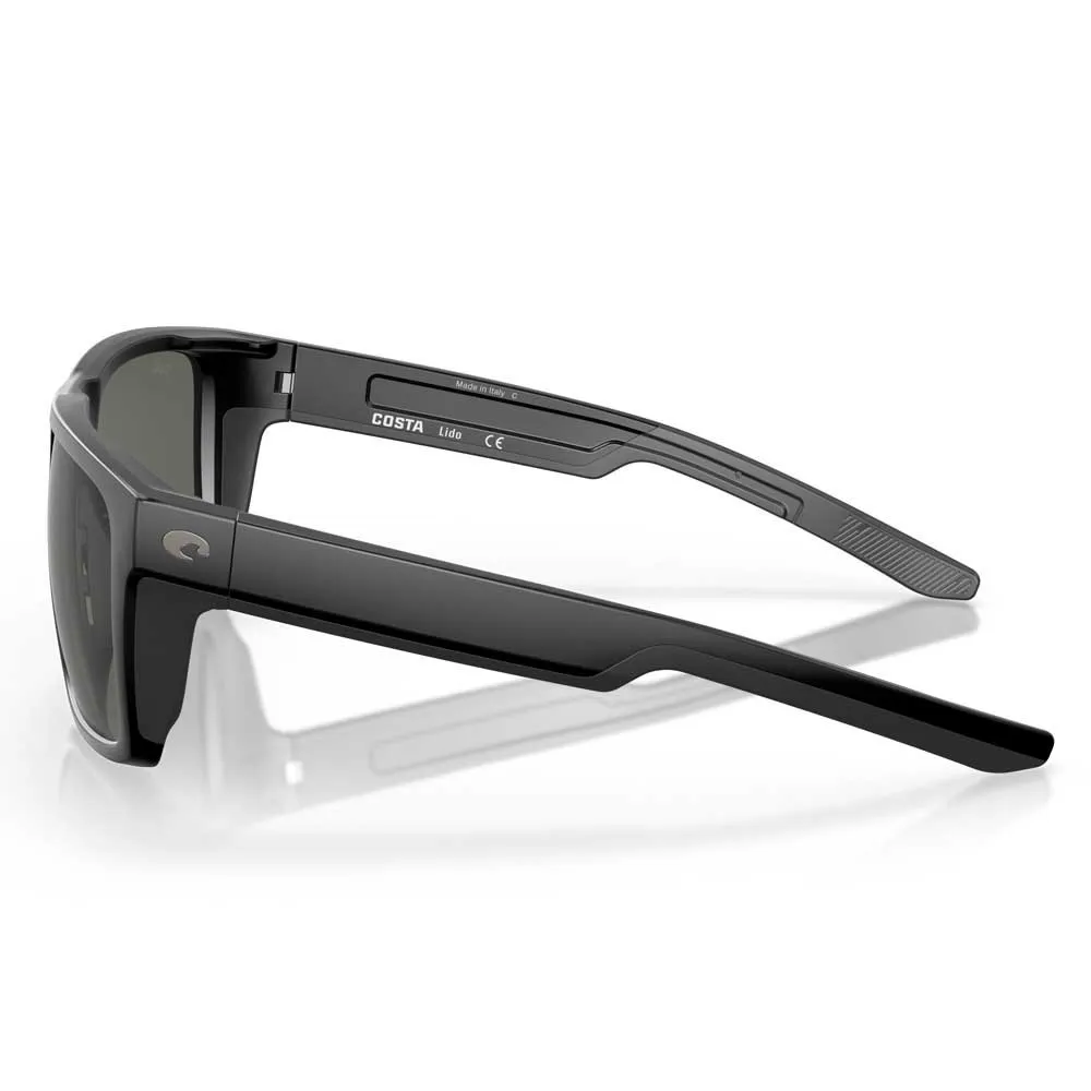 Купить Costa 06s9104-91040457 поляризованные солнцезащитные очки Lido Matte Black 25x12x10 Gray 580G/CAT3 7ft.ru в интернет магазине Семь Футов