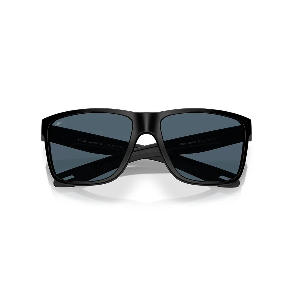 Купить Costa 06s9120-91200558 поляризованные солнцезащитные очки Broadbill ii Matte Black 02 20x10x10 Gray 580P/CAT3 7ft.ru в интернет магазине Семь Футов