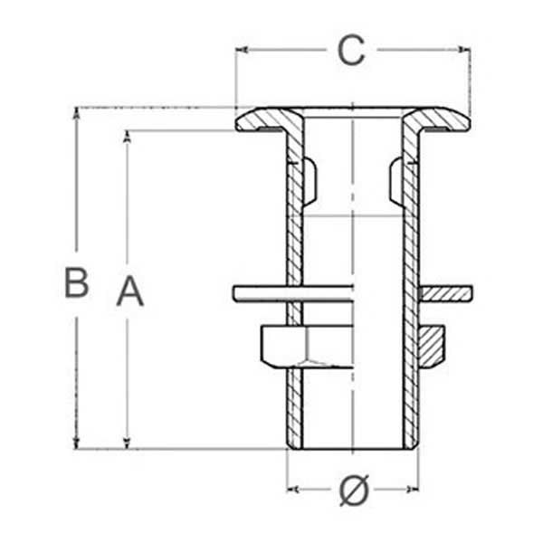 Купить Guidi 1818214 Хромированный сквозной корпус Grey 1´´ 7ft.ru в интернет магазине Семь Футов