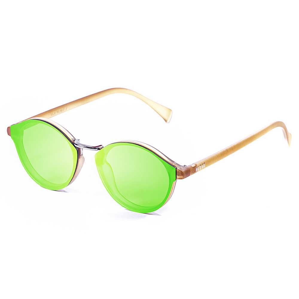Купить Ocean sunglasses 10307.8 поляризованные солнцезащитные очки Loiret Matte Light Brown Green Revo Flat/CAT3 7ft.ru в интернет магазине Семь Футов