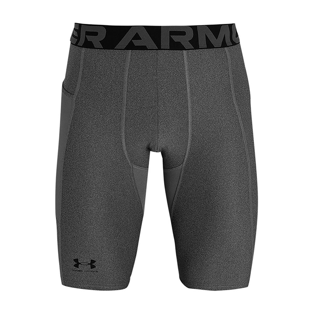 Купить Under armour 1361602-090-SM Компрессионные шорты HeatGear Серый Carbon Heather / Black S 7ft.ru в интернет магазине Семь Футов