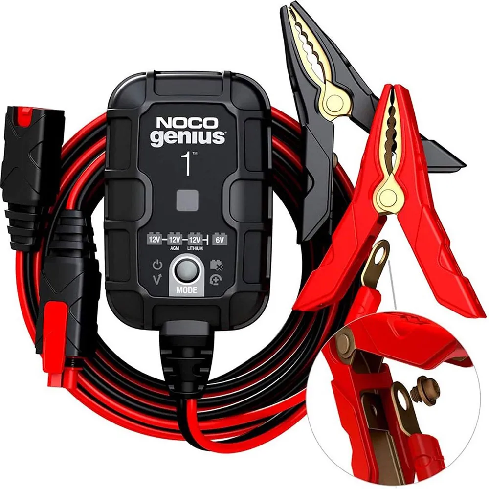 Купить Noco genius1eu Зарядное устройство 1A Black / Red 9x10x17 7ft.ru в интернет магазине Семь Футов