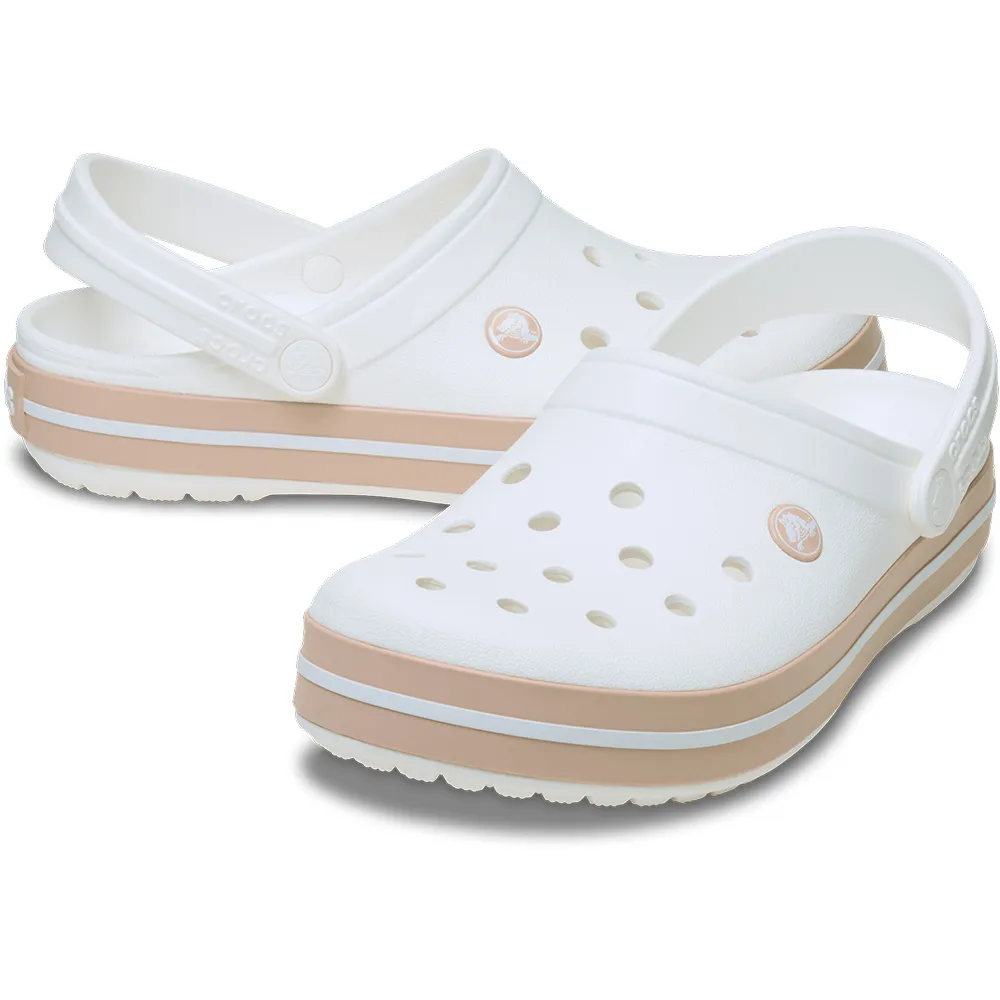 Купить Crocs 11016-1we-11 Деревянные башмаки Band White / Pink Caramel 35x25x15 EU 45 7ft.ru в интернет магазине Семь Футов