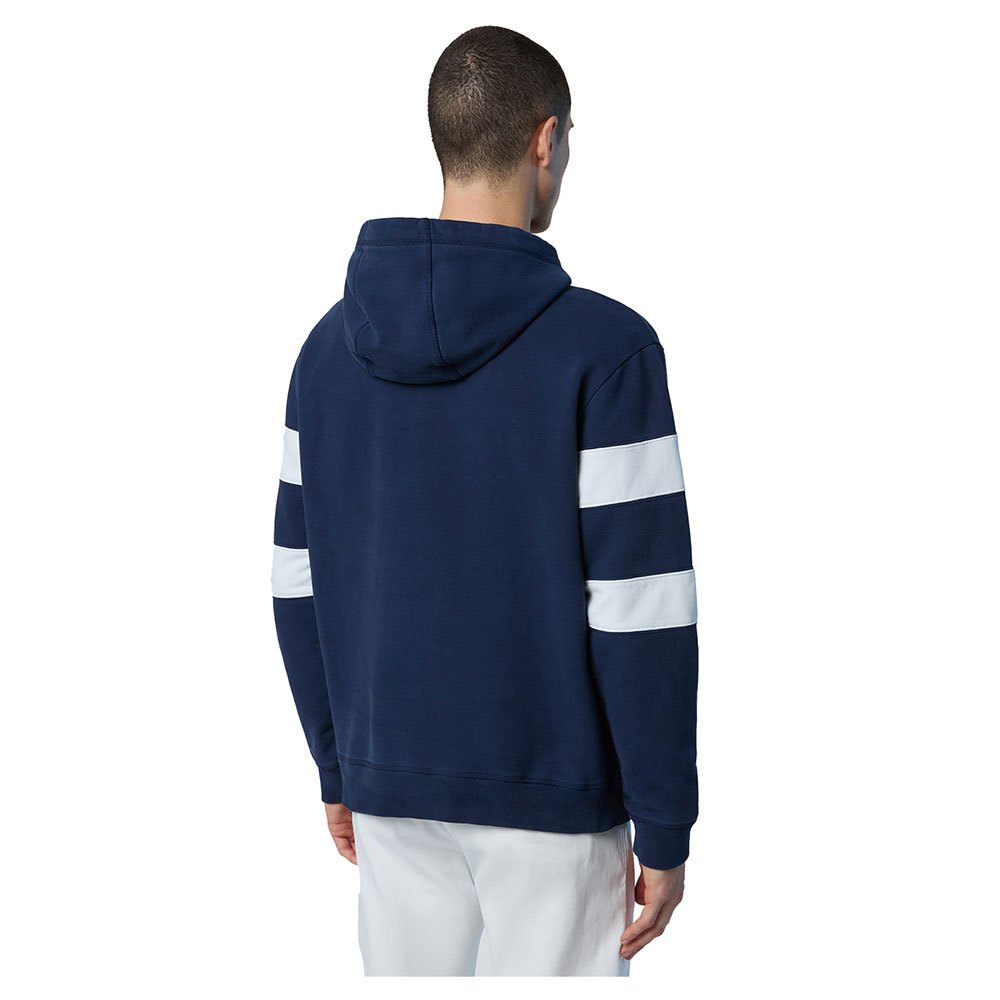 Купить North sails 691280-0802-L Толстовка с капюшоном Logo 691280 Голубой Navy Blue L 7ft.ru в интернет магазине Семь Футов
