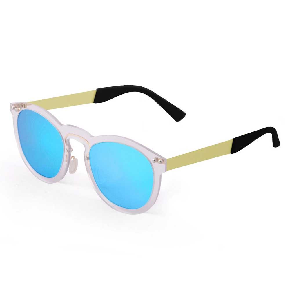 Купить Ocean sunglasses 21.22 поляризованные солнцезащитные очки Ibiza Blue Sky Mirror Transparent White / Metal Gold Temple/CAT2 7ft.ru в интернет магазине Семь Футов