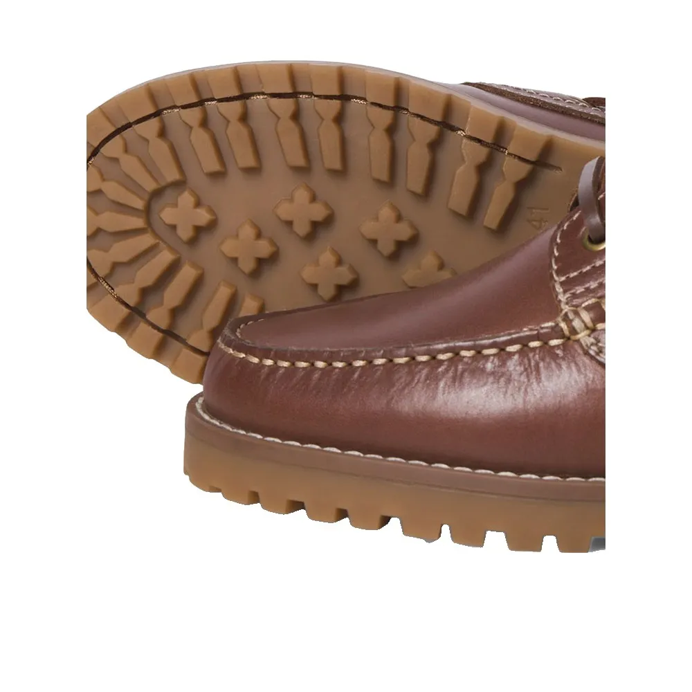 Купить Jack & jones 12285797-cognac-43 Палубные туфли Brooklyn Leather 35x25x15 EU 43 7ft.ru в интернет магазине Семь Футов