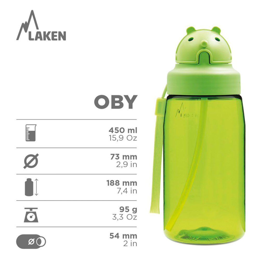 Купить Laken OBYFC Funny Cars 450 ml Бутылка тритана Зеленый Green 7ft.ru в интернет магазине Семь Футов