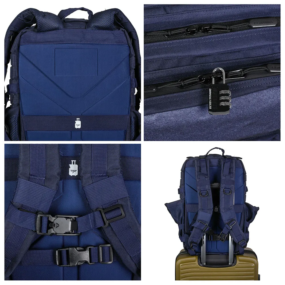Купить Elitex training v2-45l-blue Рюкзак V2 45L Tactical Navy Blue 50x35x12 7ft.ru в интернет магазине Семь Футов