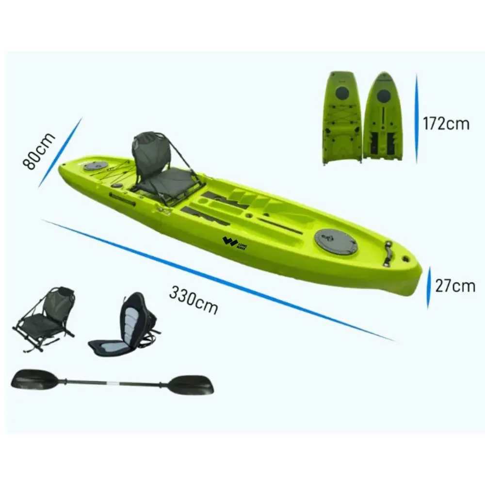 Купить Longwave LONGWAVE15 Модульный Каяк Eagle solo Зеленый 330 x 80 cm 7ft.ru в интернет магазине Семь Футов