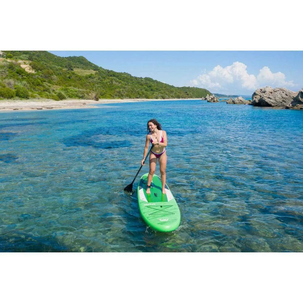 Купить Aqua marina bt-21brp Надувной комплект для падлбординга Breeze 9´10´´ Green 41x25x90 299.7 cm 7ft.ru в интернет магазине Семь Футов
