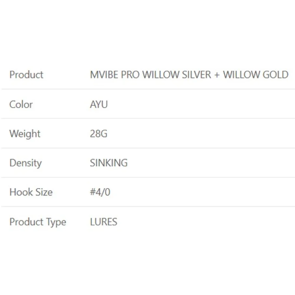 Купить Westin P248-1106-028-UNIT Spinnerbait Mvibe Pro Willow Silver Willow Gold 4/0 28g Желтый Ayu 7ft.ru в интернет магазине Семь Футов