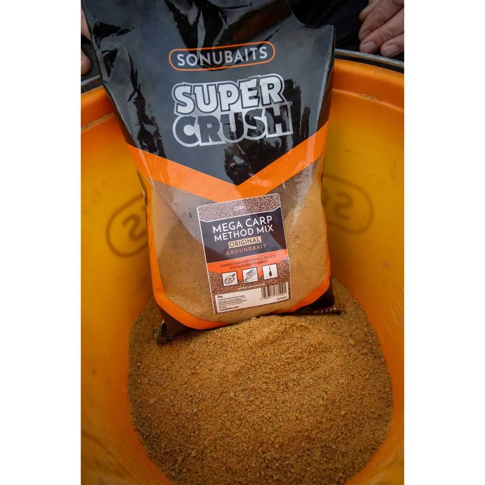 Купить Sonubaits s1770047-unit прикормка Supercrush Mega Carp Method Mix Original Natural 20x12x10 7ft.ru в интернет магазине Семь Футов