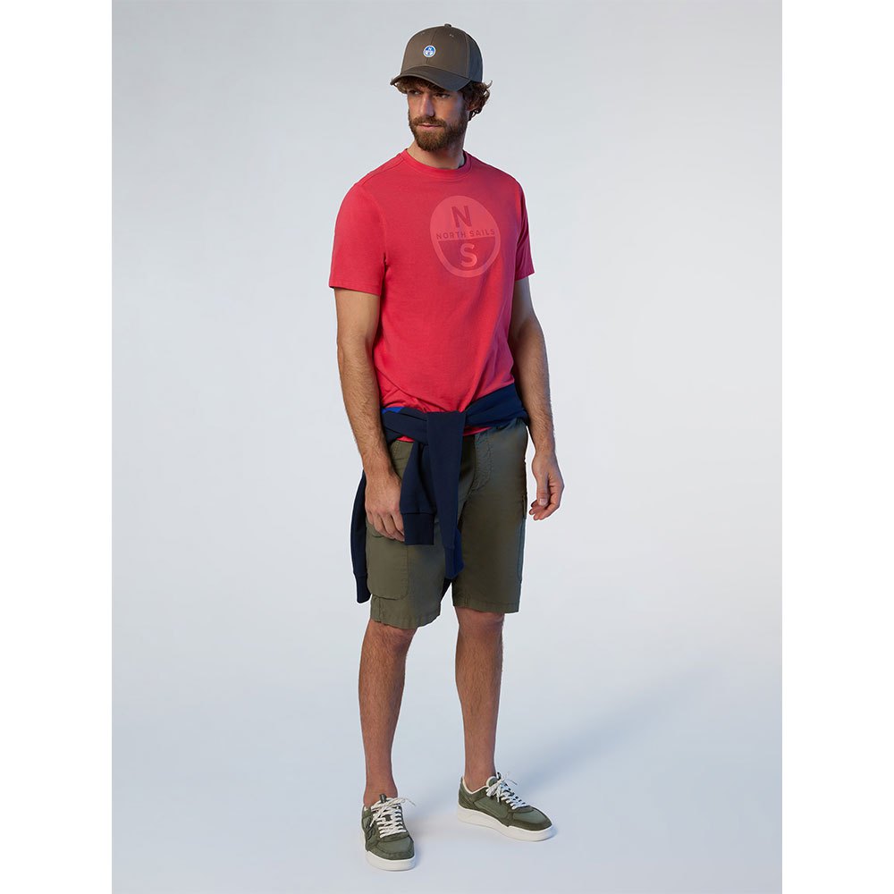 Купить North sails 692972-0178-XL Футболка с коротким рукавом Basic Красный Watermelon XL 7ft.ru в интернет магазине Семь Футов