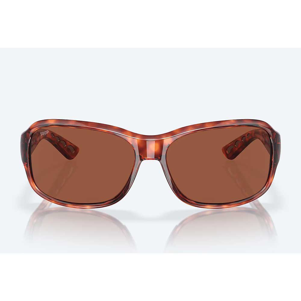 Купить Costa 06S9042-90420858 Зеркальные поляризованные солнцезащитные очки Inlet Tortoise Green Mirror 580P/CAT2 7ft.ru в интернет магазине Семь Футов