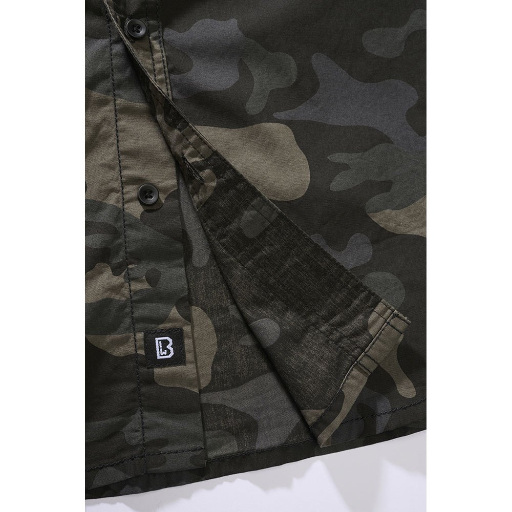 Купить Brandit 4012-4-M Рубашка с коротким рукавом Roadstar Зеленый Dark Camo M 7ft.ru в интернет магазине Семь Футов