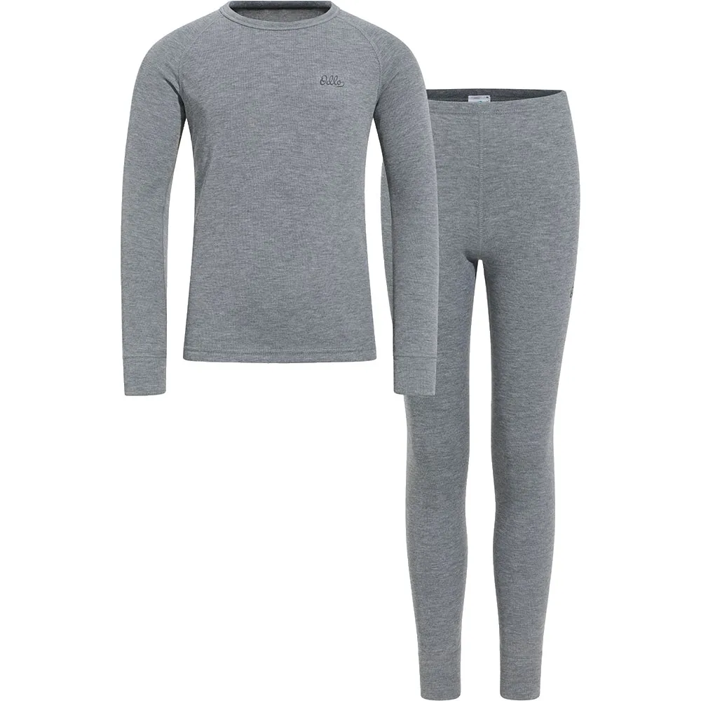 Купить Odlo 196779-15700-116 Комплект термобелья с длинным рукавом Active Warm Trend Grey Melange 30x22x4 6 Years 7ft.ru в интернет магазине Семь Футов