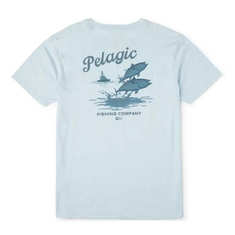 Купить Pelagic 1171261002-lb-m Футболка с коротким рукавом Premium Jumpers Light Blue 30x20x5 7ft.ru в интернет магазине Семь Футов