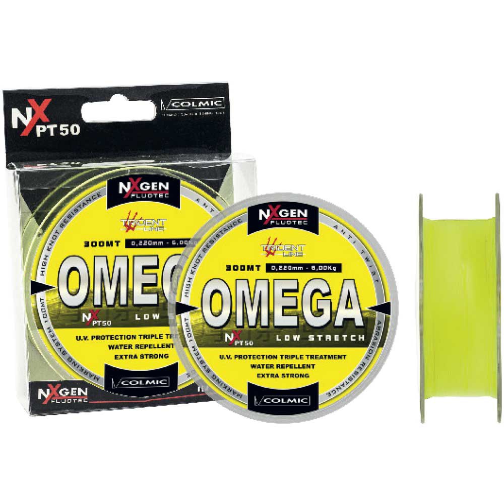 Купить Colmic NYOME020 Монофиламент Omega 300 m  Fluo Yellow 0.200 mm 7ft.ru в интернет магазине Семь Футов