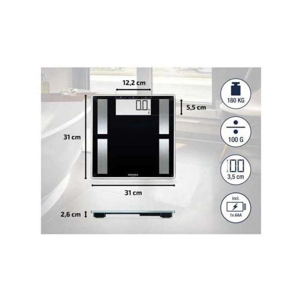Купить Soehnle 63879 Весы Shape Sense Connect 50 Black 32x32x5 7ft.ru в интернет магазине Семь Футов