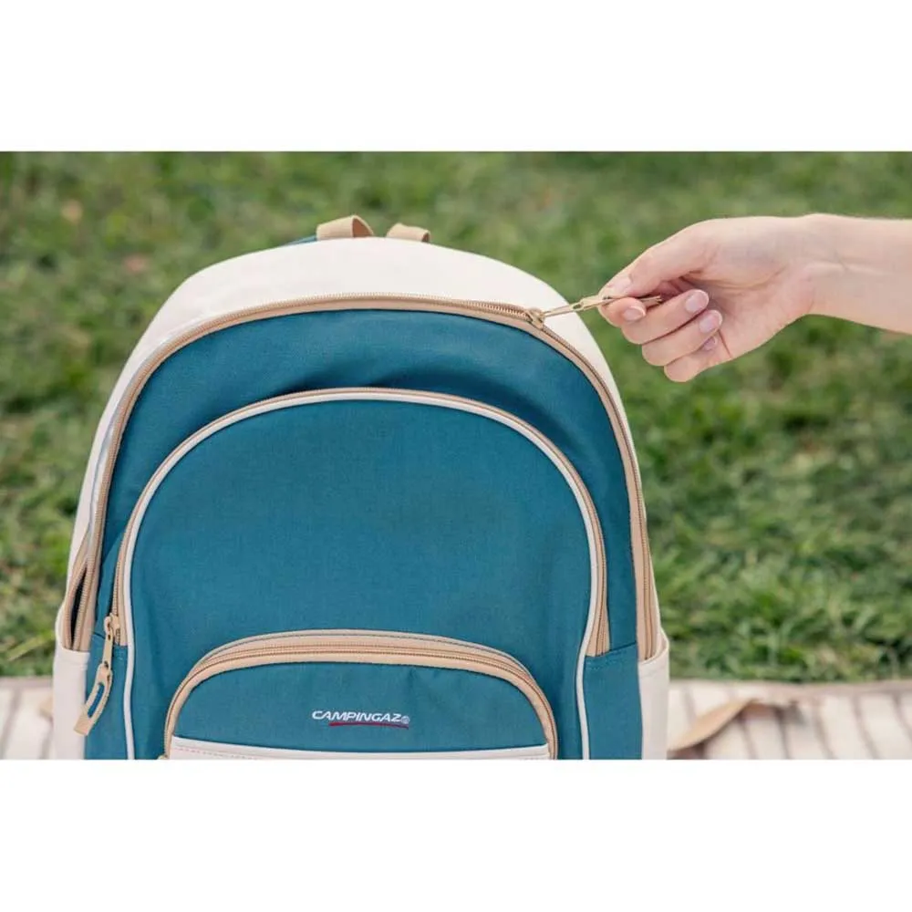 Купить Campingaz 2227080 Мягкий переносной кулер Fold´N Cool-20L Backpack Grey / Dark Blue 34x8x43 7ft.ru в интернет магазине Семь Футов