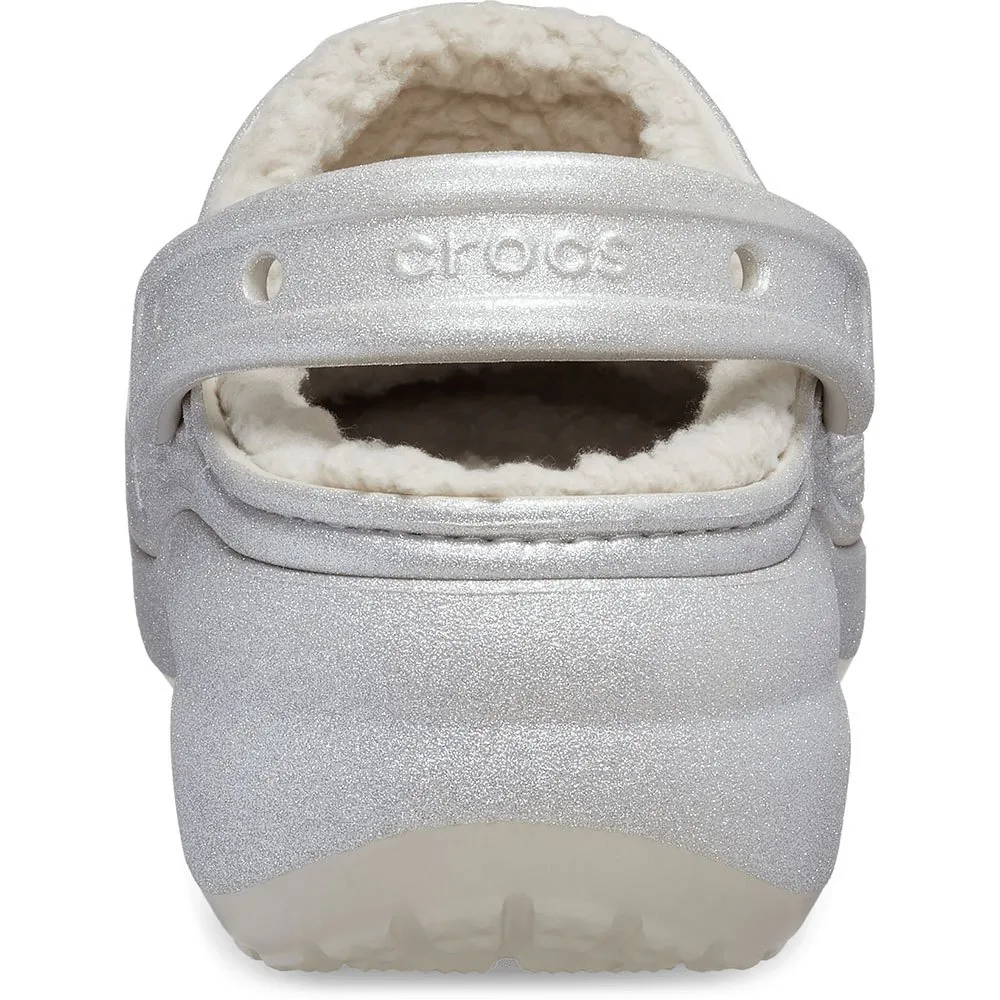 Купить Crocs 210413-040-w9 Деревянные башмаки Classic Platform Glitter Lined Silver 35x25x15 EU 39 7ft.ru в интернет магазине Семь Футов