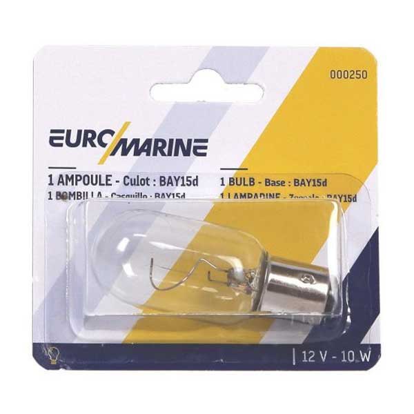 Купить Euromarine 000250 BAY15D 12V 10W Лампочка Бесцветный Clear / Grey 7ft.ru в интернет магазине Семь Футов