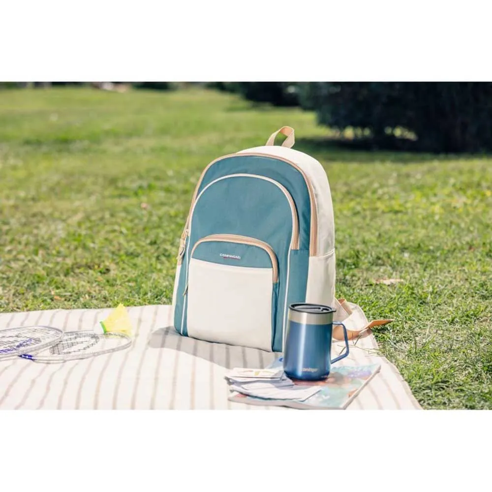 Купить Campingaz 2227080 Мягкий переносной кулер Fold´N Cool-20L Backpack Grey / Dark Blue 34x8x43 7ft.ru в интернет магазине Семь Футов
