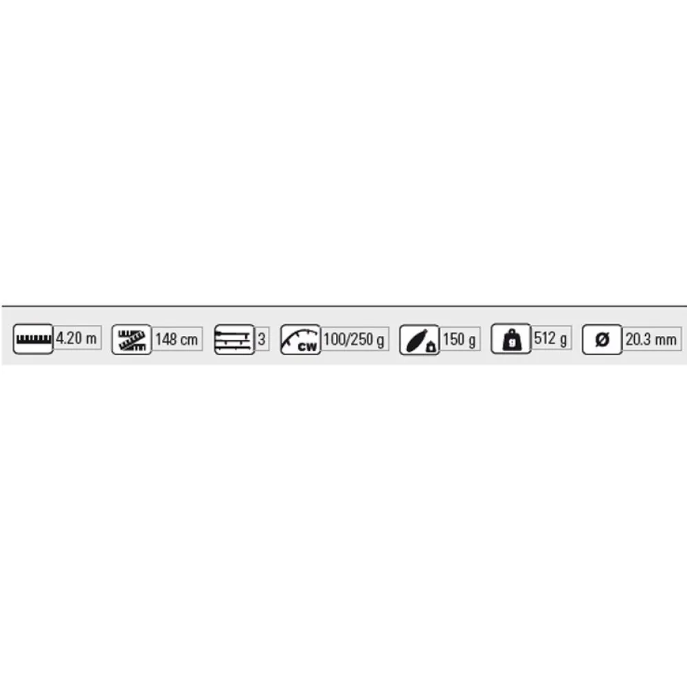 Купить Vercelli DVSMA4203 Серфовые удилища Spyra Masada  Black 4.20 m 7ft.ru в интернет магазине Семь Футов