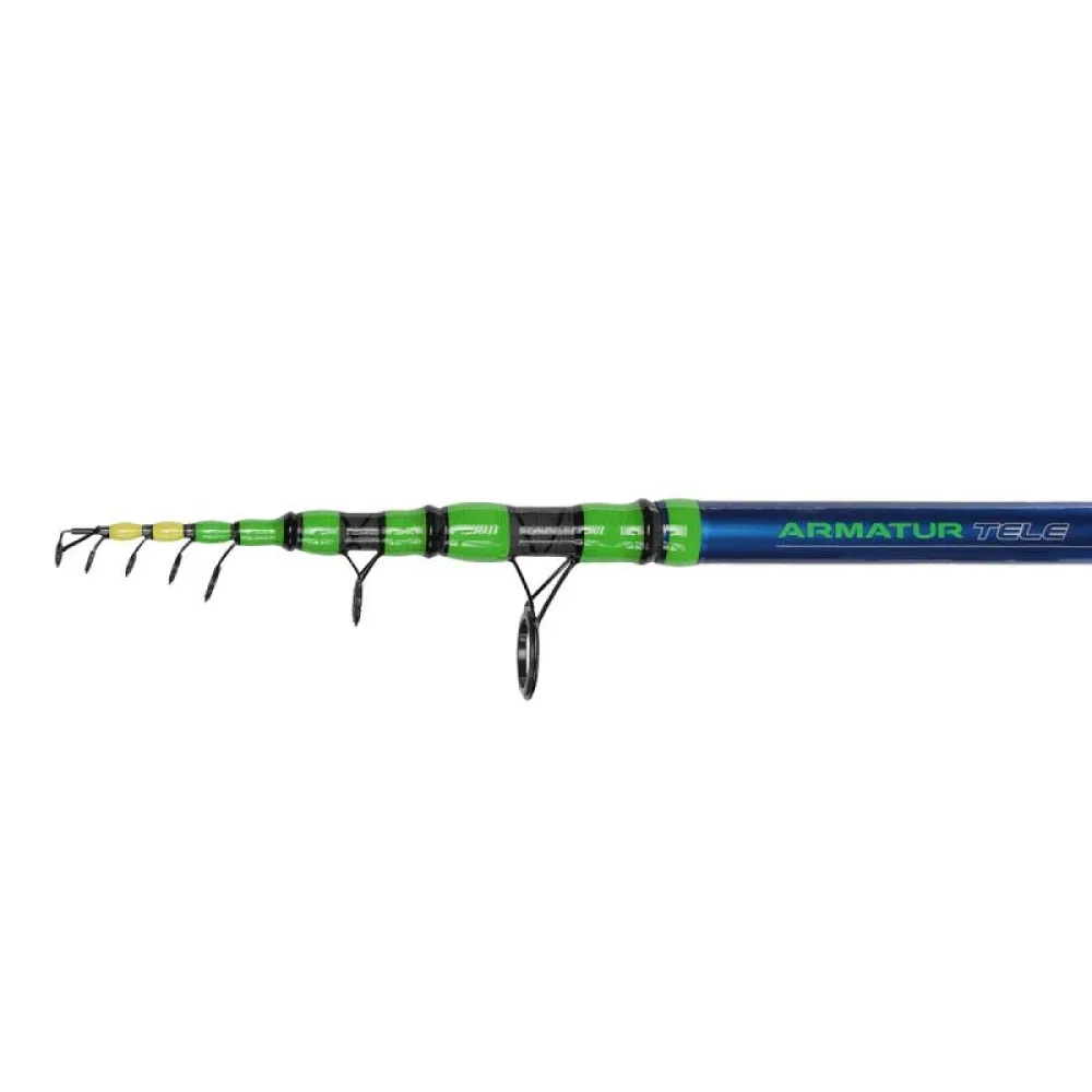 Купить Golden catch 2039092 карповая удочка Armatur 21 Tele Blue / Green 87x10x10 2.4 m 7ft.ru в интернет магазине Семь Футов