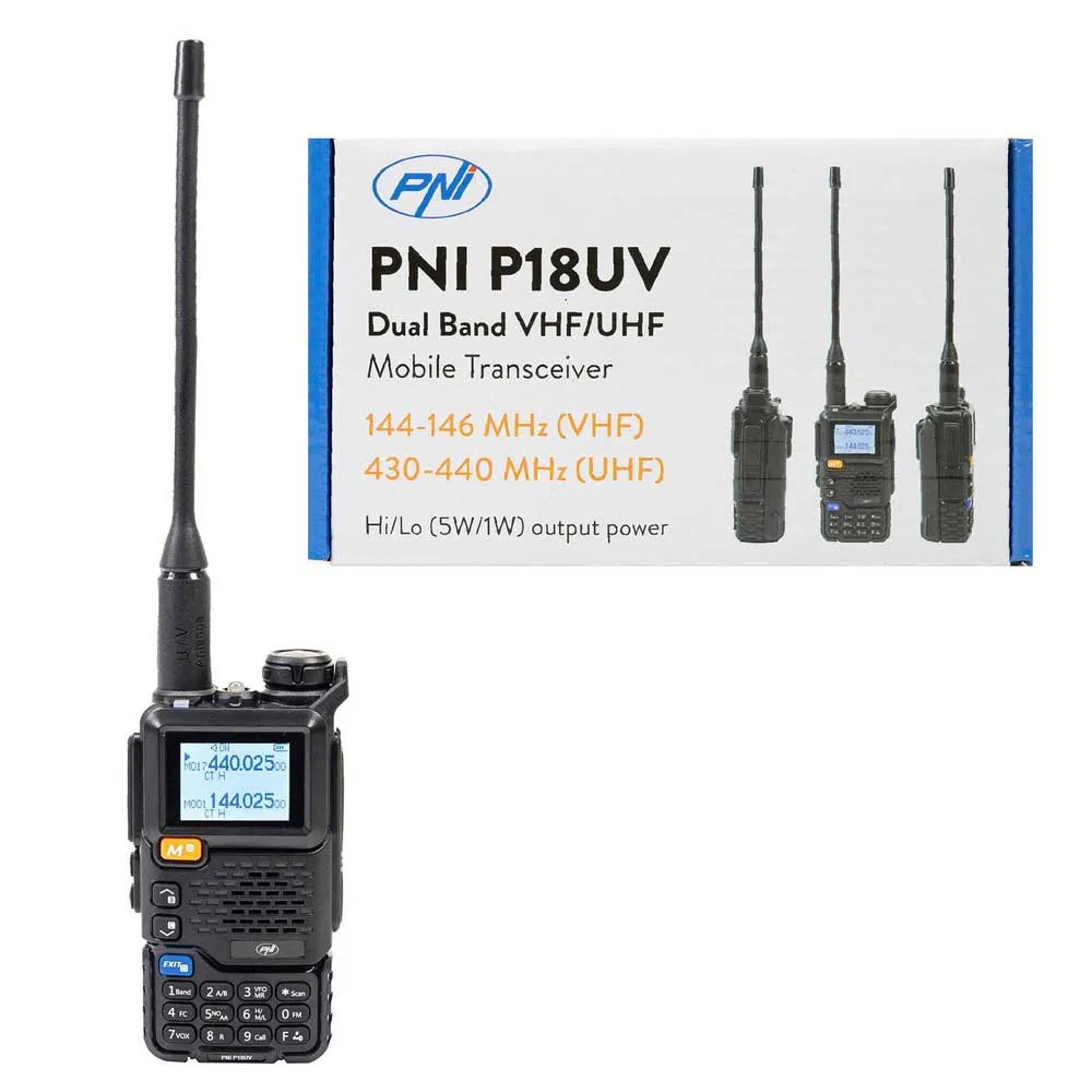 Купить PNI pni-p18uv портативная радиостанция P18UV VHF/UHF Black 15x22x7 7ft.ru в интернет магазине Семь Футов