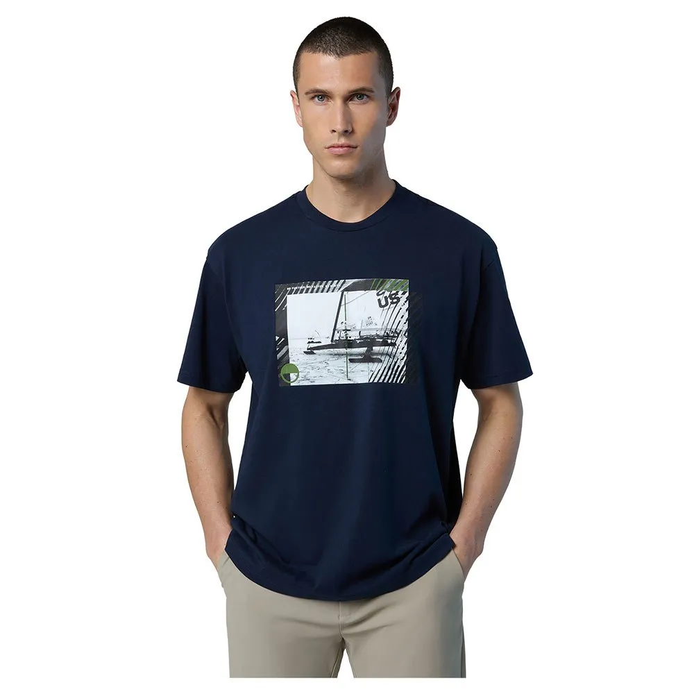 Купить North sails 692849-0802-XS Футболка с коротким рукавом Graphic Голубой Navy Blue XS 7ft.ru в интернет магазине Семь Футов