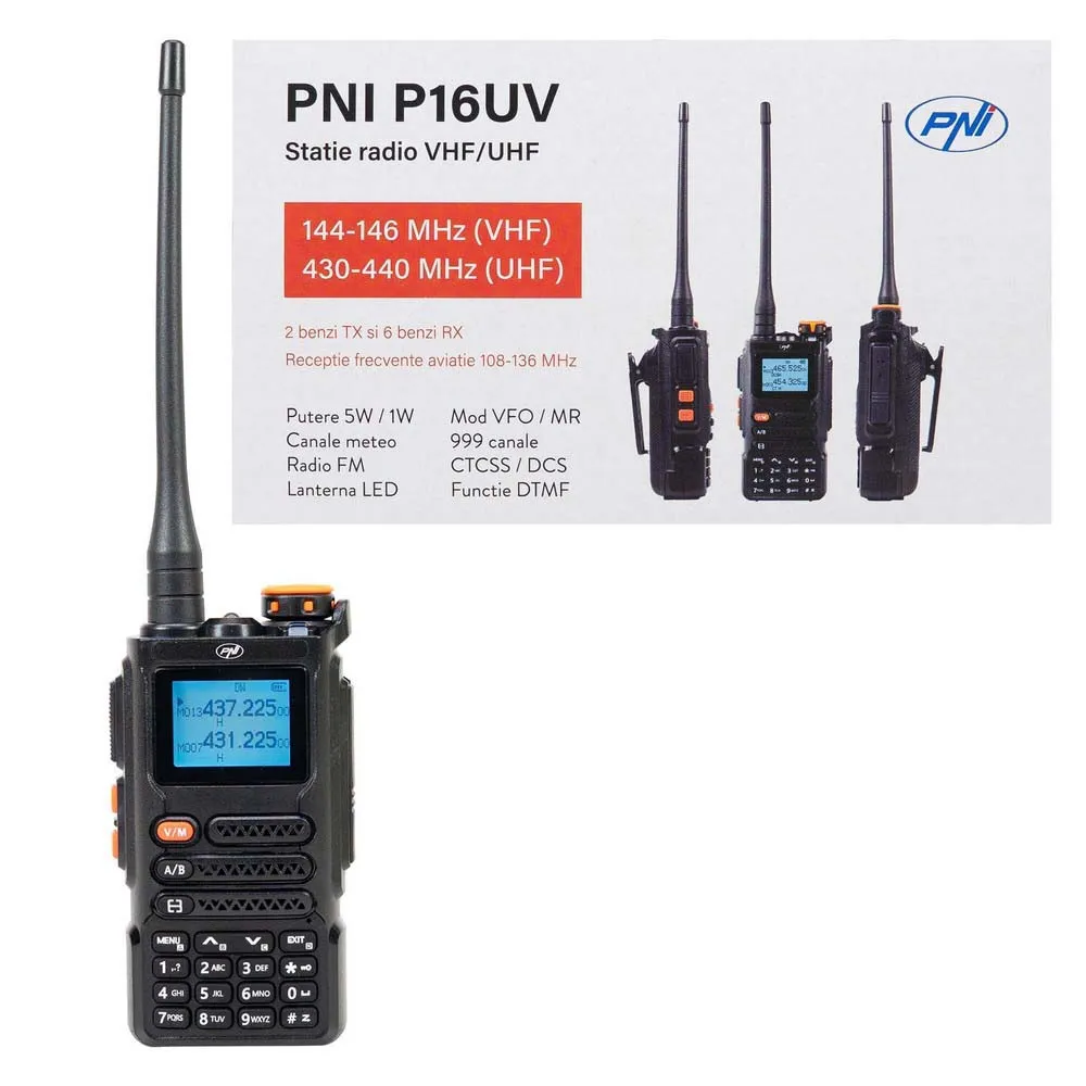Купить PNI pni-p16uv портативная радиостанция P16UV VHF/UHF Black 16x24x8 7ft.ru в интернет магазине Семь Футов