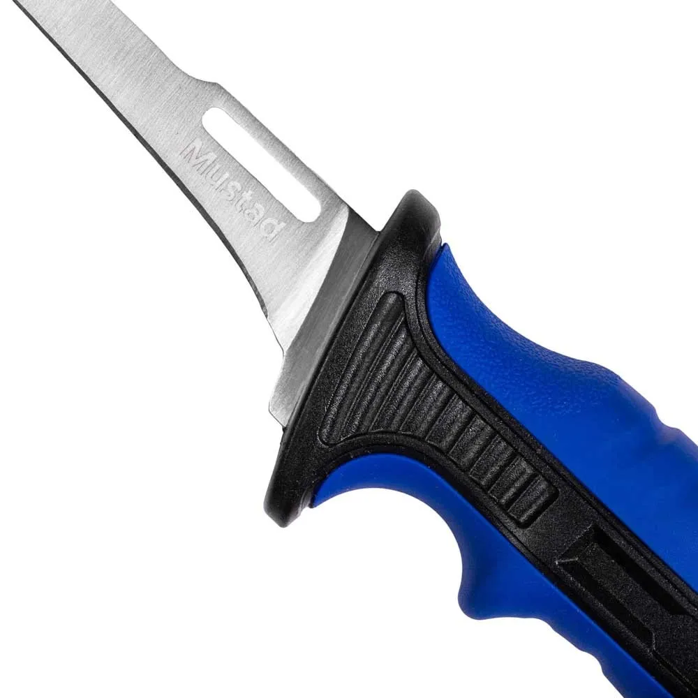 Купить Mustad MT-099-24 Нож нож MT099 Серебристый  Blue 7´´ 7ft.ru в интернет магазине Семь Футов