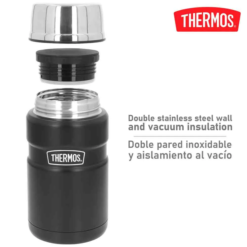 Купить Thermo 63228 термос Stainless Steel-710ml Steel Black 20x10x10 7ft.ru в интернет магазине Семь Футов