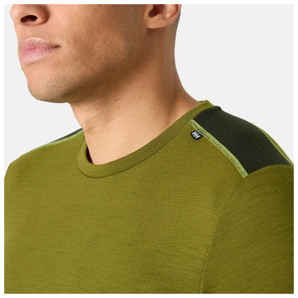 Купить Helly hansen 49364-461-s Базовый слой с длинным рукавом Lifa merino midweight crew Olive Green 30x25x2 7ft.ru в интернет магазине Семь Футов