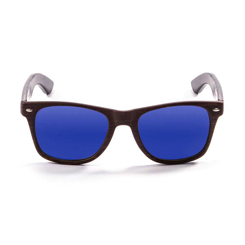 Купить Ocean sunglasses 50011.2 Деревянные поляризованные солнцезащитные очки Beach Brown / Brown Dark / Blue 7ft.ru в интернет магазине Семь Футов