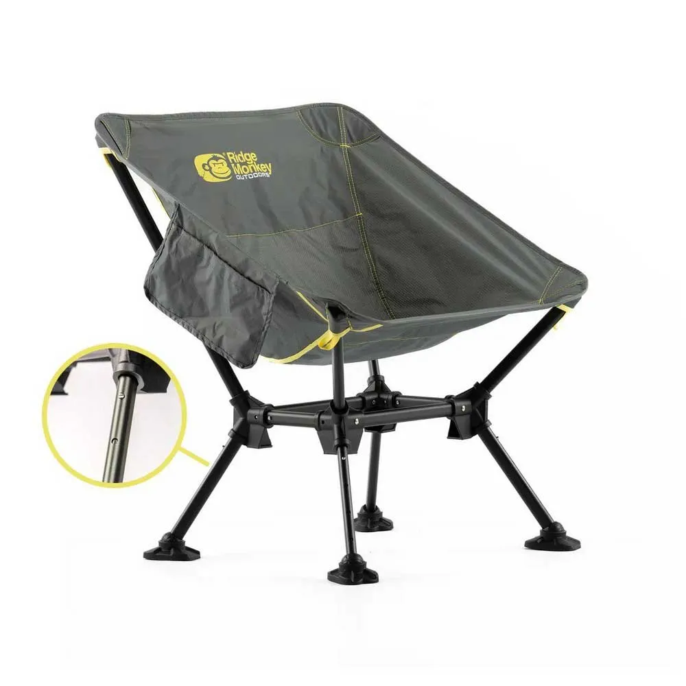 Купить Ridgemonkey out104-jet стул Alta Low Dark Grey 40x20x20 5-86 x 65 x 73 cm 7ft.ru в интернет магазине Семь Футов