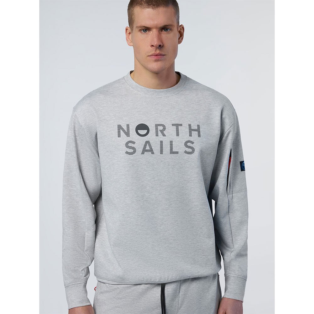 Купить North sails 691229-0926-XL Свитер Свитер Interlock Серый Grey Melange XL 7ft.ru в интернет магазине Семь Футов