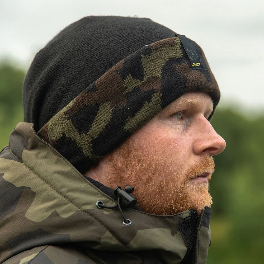 Купить Avid carp A0620392 Шапка Черный  Black / Camo 7ft.ru в интернет магазине Семь Футов