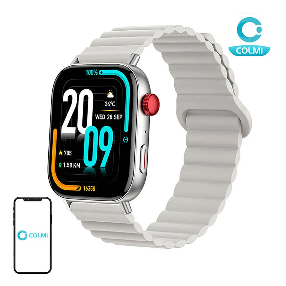 Купить Colmi 71507 Смарт-часы C8 Max magnetic strap Серебристый Silver 7ft.ru в интернет магазине Семь Футов