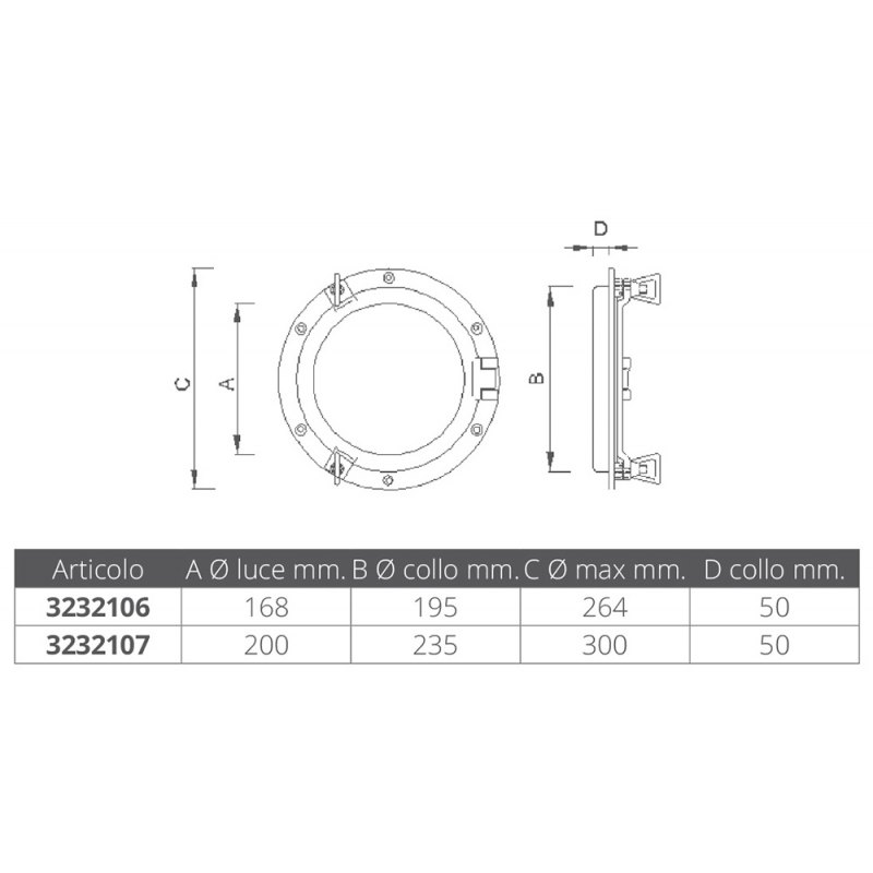 Купить Foresti & suardi 3232101 Круглый люк  Silver 182 x 12 mm  7ft.ru в интернет магазине Семь Футов