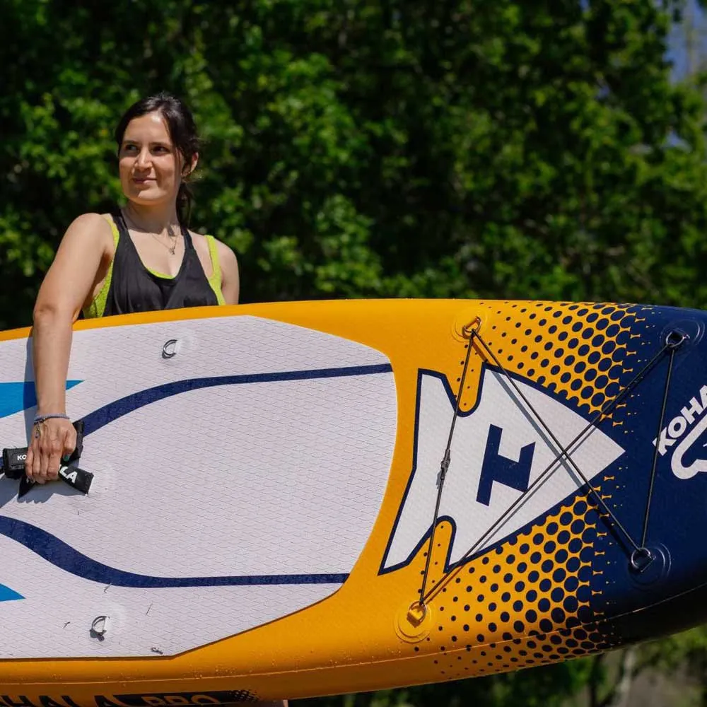 Купить Kohala 1637 Надувной комплект для падлбординга Arrow 1 Paddle Surf Board 10´2´´ Yellow / Blue / White 175x55x28 310 cm 7ft.ru в интернет магазине Семь Футов