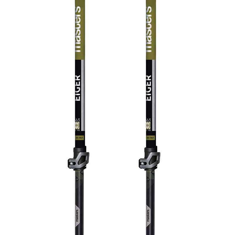 Купить Masters 01S2319 Eiger столбы  Black / Green 115-140 cm 7ft.ru в интернет магазине Семь Футов