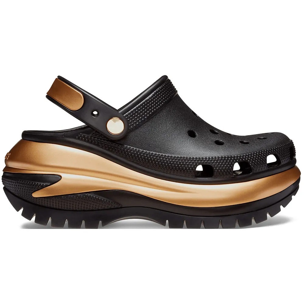 Купить Crocs 210368-072-m7w9 Деревянные башмаки Mega Crush Metallic Black / Gold 35x25x15 EU 39 7ft.ru в интернет магазине Семь Футов