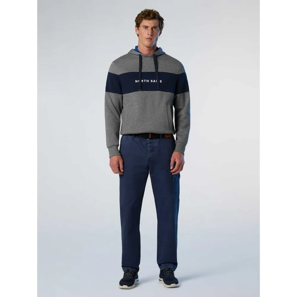 Купить North sails 691120-c001-s Толстовка с капюшоном 691120 Grey / Blue 40x30x12 7ft.ru в интернет магазине Семь Футов