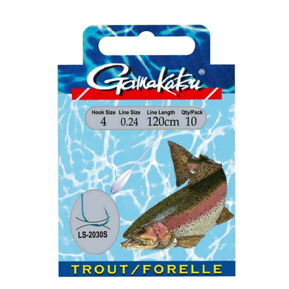 Купить Gamakatsu 180049-00600-00022-00 Booklet Trout Sbi 2030-е годы Палатка Крюк 0.220 мм 120 см Серый Blue 6 7ft.ru в интернет магазине Семь Футов