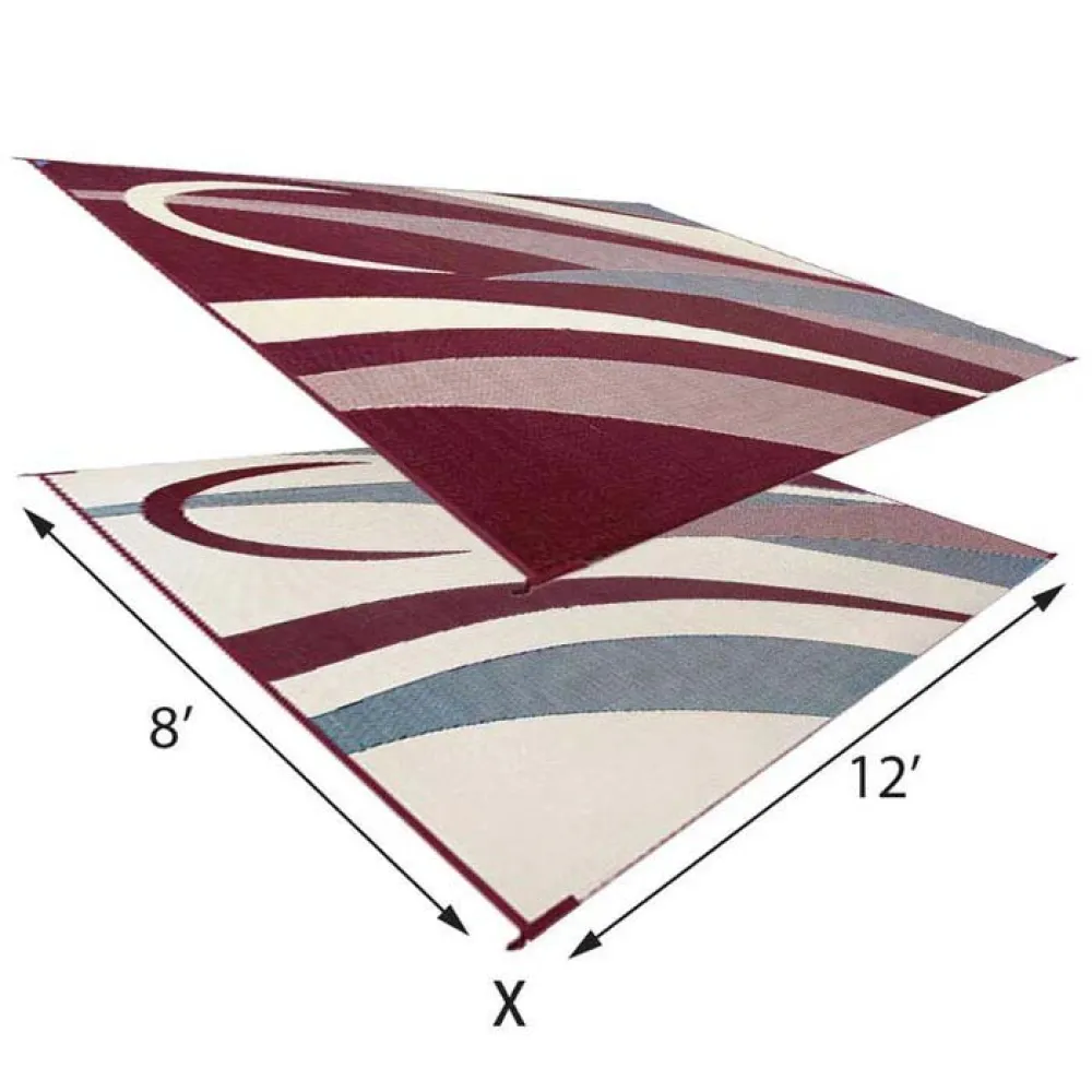 Купить Stylish camping 672-GA5BURGBEIGE ковер Graphic GA5  Burgundy / Beige 2.43 x 3.65 m 7ft.ru в интернет магазине Семь Футов