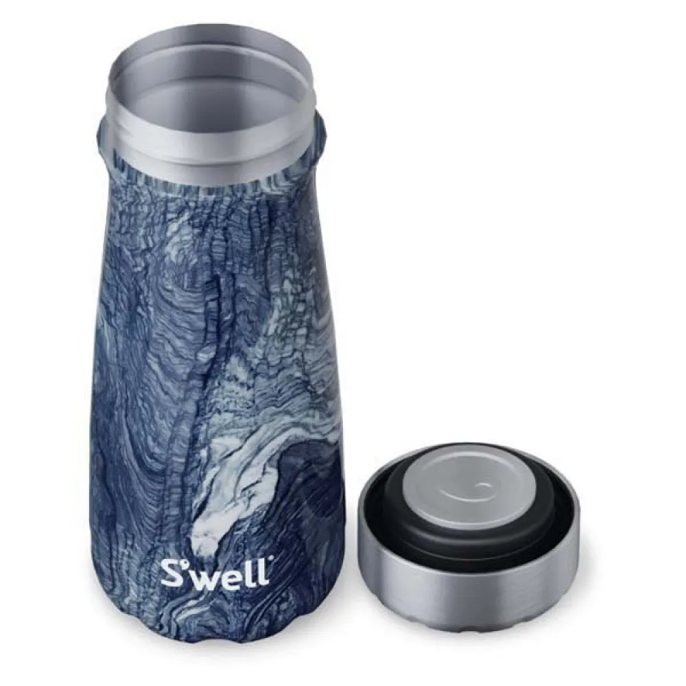 Купить Swell 10316-H20-60940EU Azurite Marble 470ml Термопутешественник с широким горлом Серебристый Navy 7ft.ru в интернет магазине Семь Футов