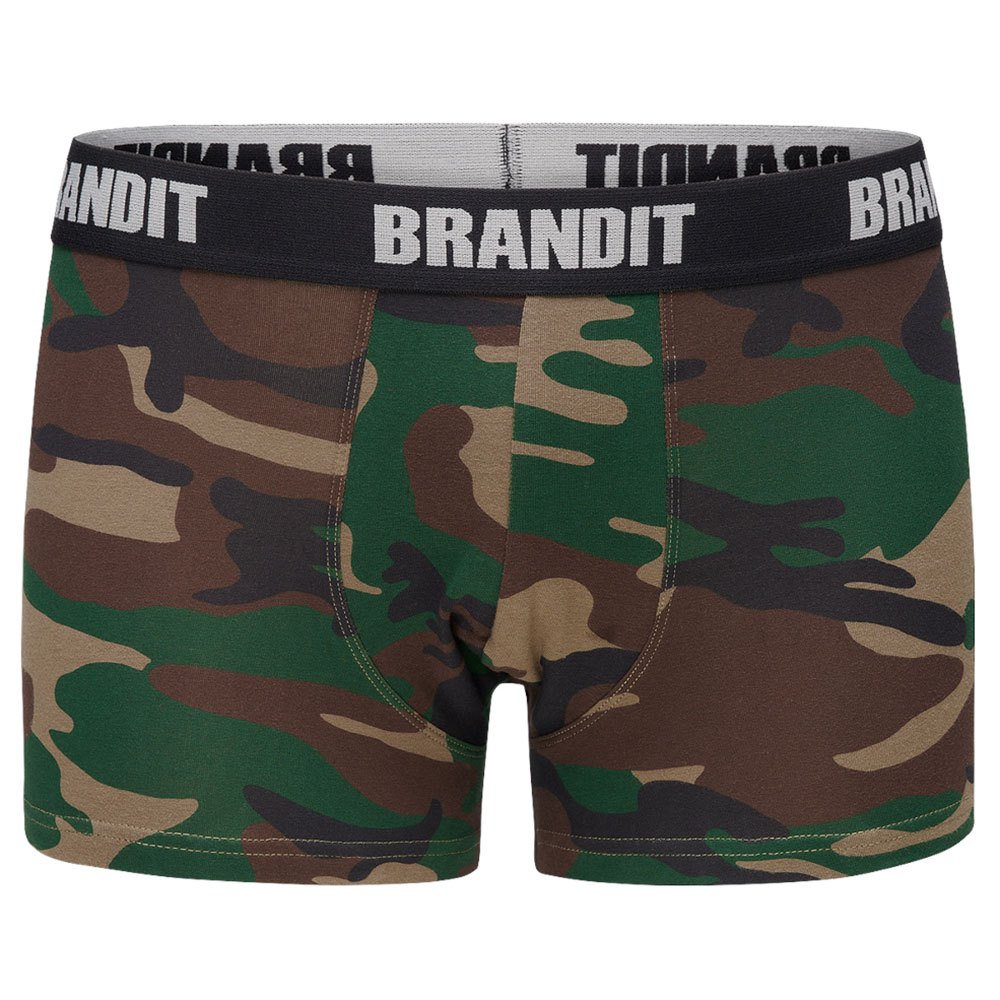 Купить Brandit 4501-197-XL Боксёр Logo 2 Единицы Зеленый Woodland / Dark Camo XL 7ft.ru в интернет магазине Семь Футов